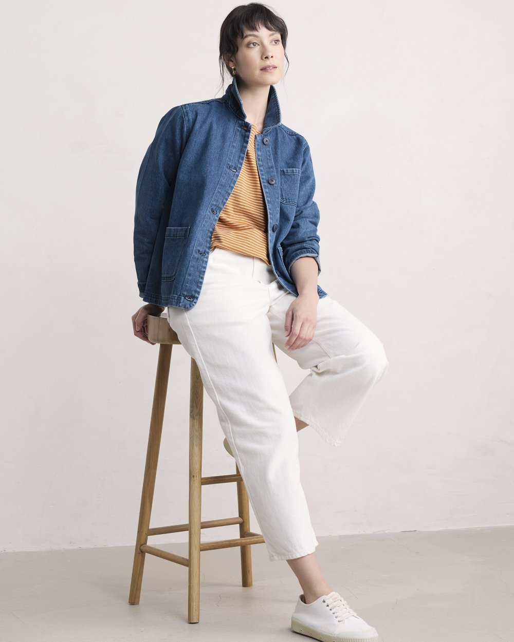 Seasalt Cornwall - Reading Rocks Jacket II - Mid Wash High Twist