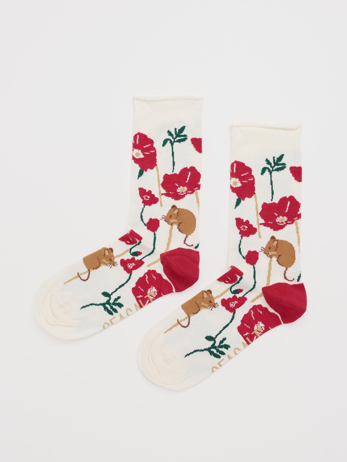 Seasalt Cornwall - Women's Bamboo Arty Socks - Gathered Grasses Chalk