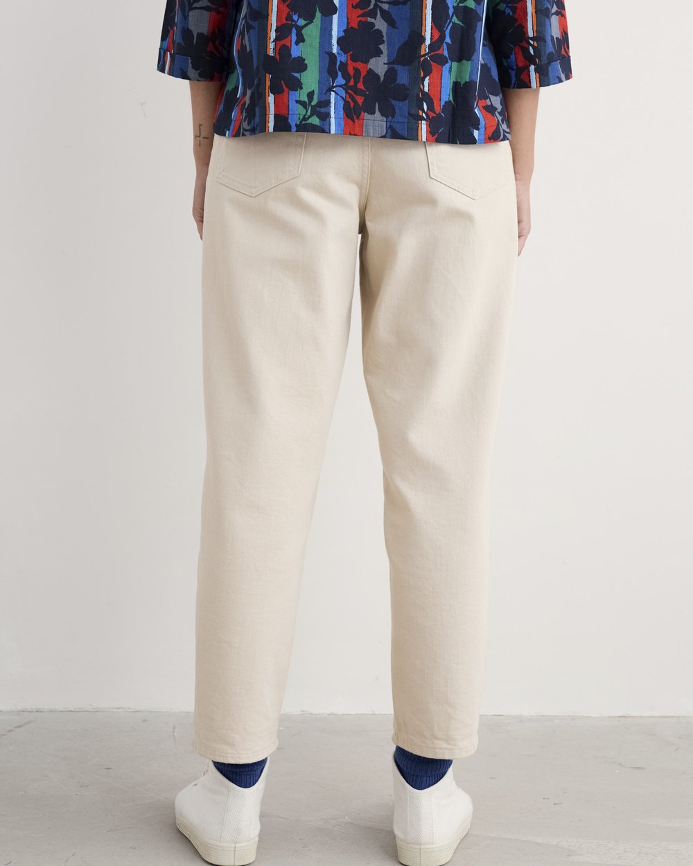 Seasalt Cornwall - Towan Barrel Leg Jeans - Limestone