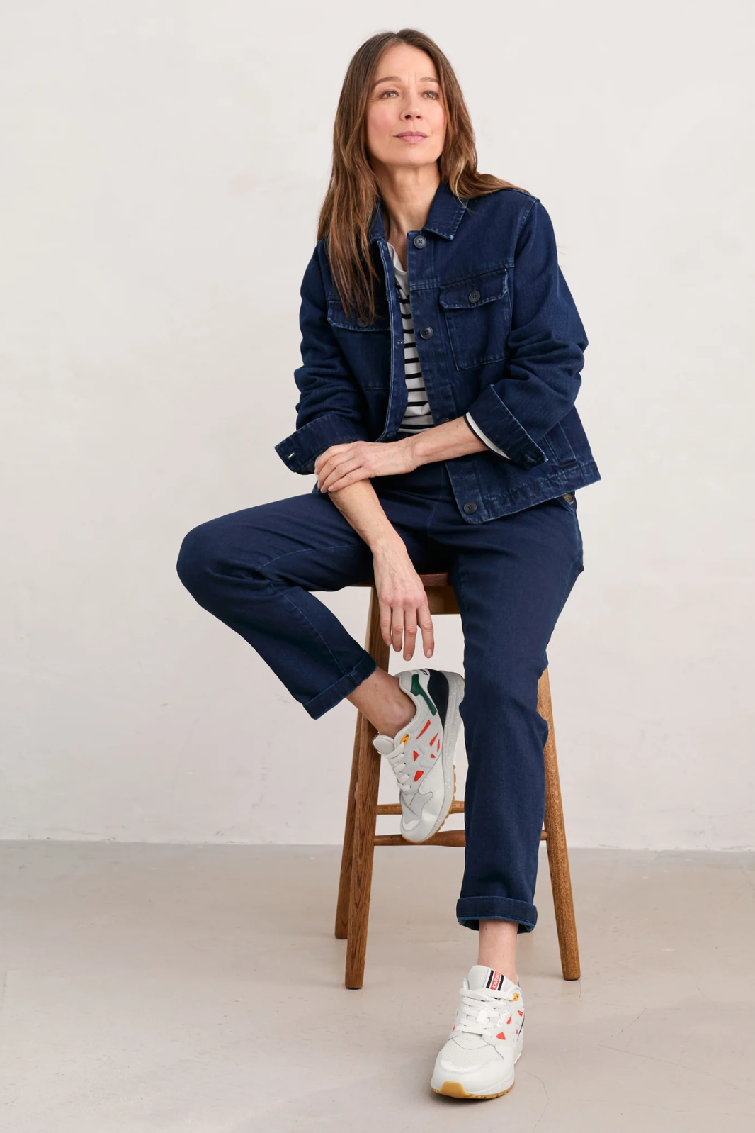Seasalt Cornwall - Ballad Denim Jacket - Dark Wreckage