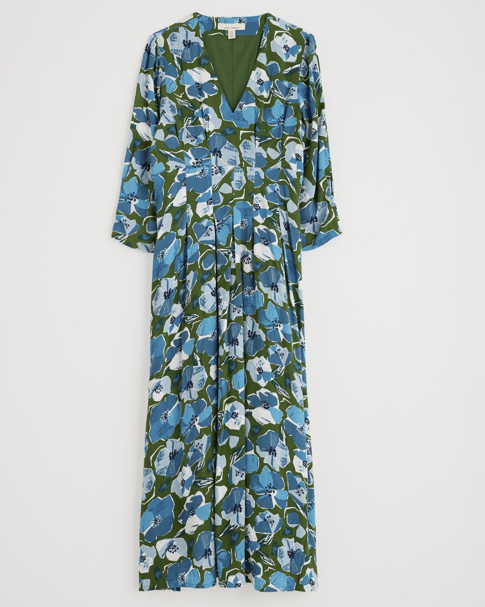 Seasalt Cornwall - Etta Dress - Paper Hellebores Forest Green