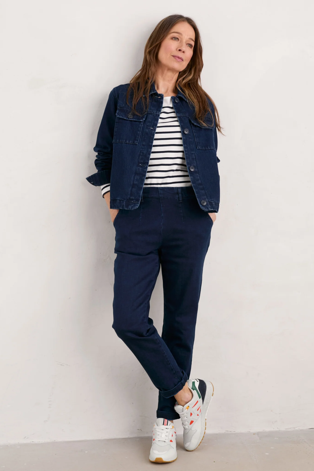 Seasalt Cornwall - Ballad Denim Jacket - Dark Wreckage