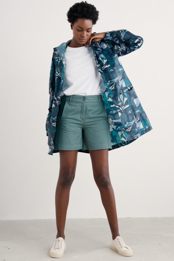 Seasalt Cornwall - Pack It Waterproof Jacket III - Marine Forms Lake