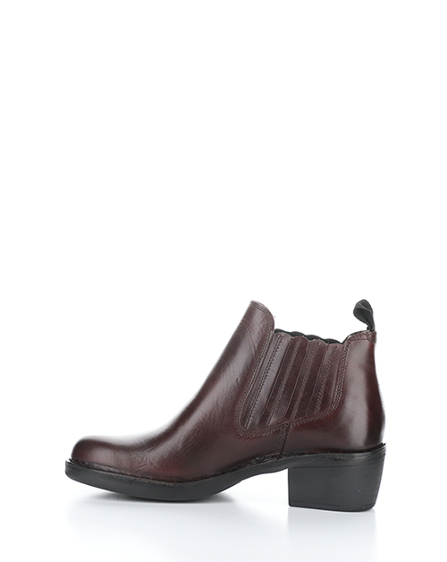 Fly London ‘Moof' Leather Ankle Boots - Wine