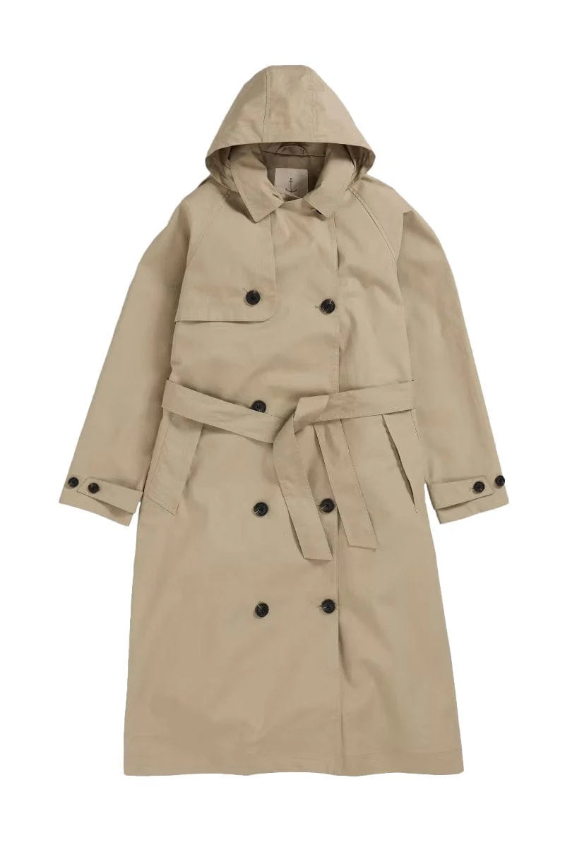 Seasalt Cornwall - Penweathers Waterproof Trench Coat - Seed