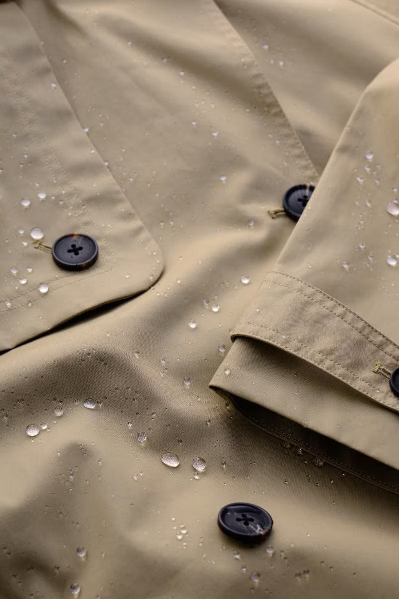 Seasalt Cornwall - Penweathers Waterproof Trench Coat - Seed