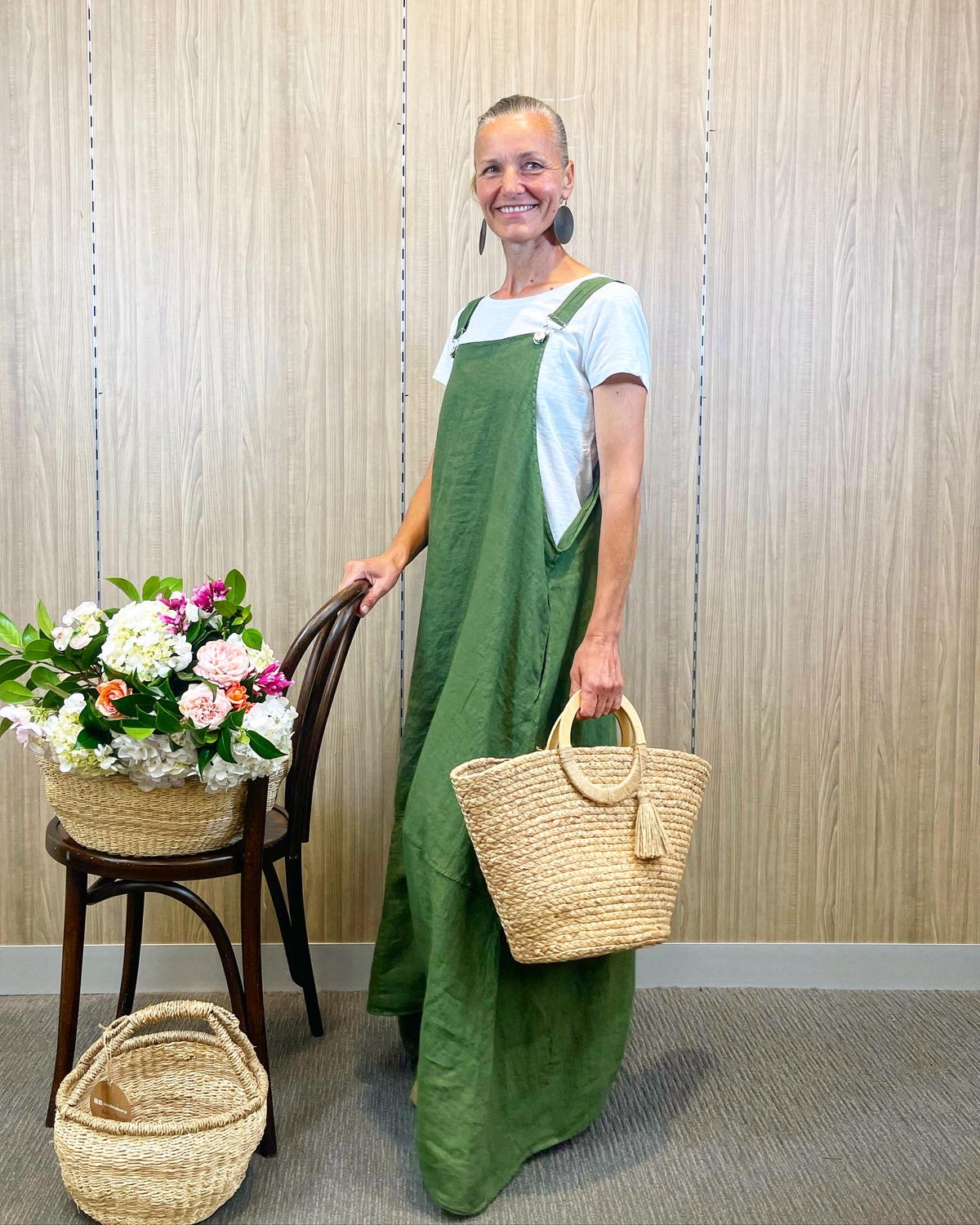 Montaigne ‘Anouk’ Overall Style Maxi Dress - One Size - Various Colours