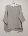 Montaigne Artiste Hi-Lo Linen Top - One Size - Various colours