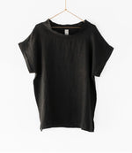 Montaigne European linen short sleeve top with semi cowl neck - Various Colours