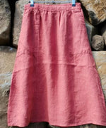 Frederic Italian Linen A Line Skirt - One Size 8-14 - Various Colours