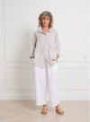 Montaigne ‘Elise’ linen shirt with front pocket  - Various Colours