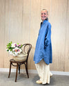 Montaigne ‘Riviera’ Long Sleeve Linen Shirt Tunic - One Size - Various Colours