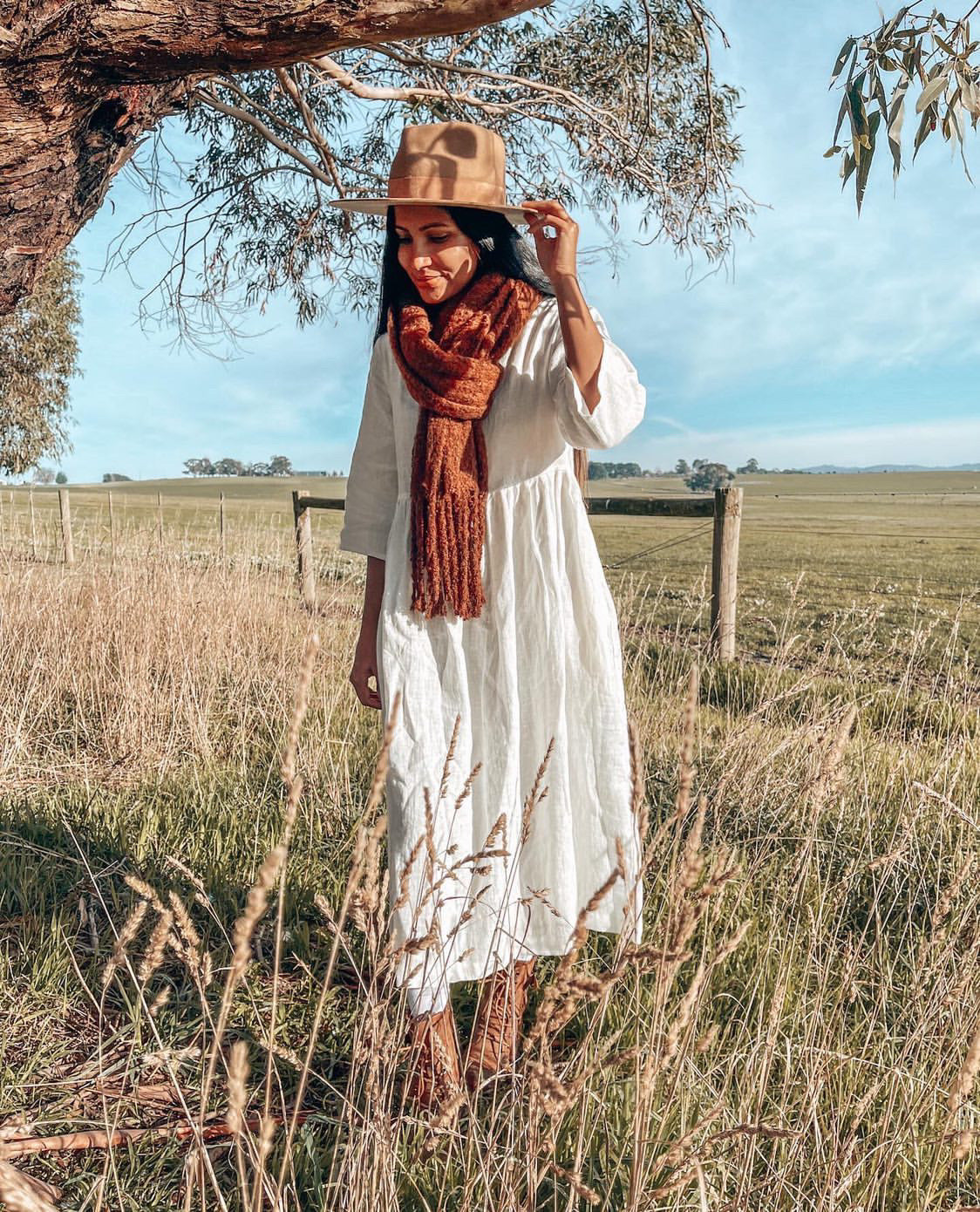 Ecolena 'Bec' Lithuanian Linen Dress -  White - LAST - Size XS