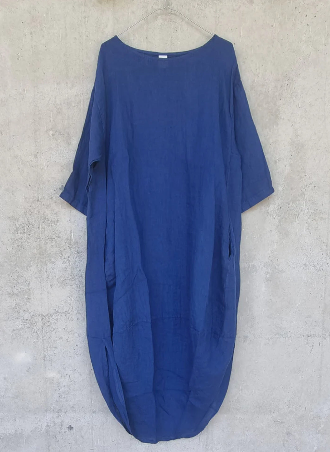 Montaigne Casual Scallop Hem Linen Dress - One Size Fits 8-18 - Various Colours