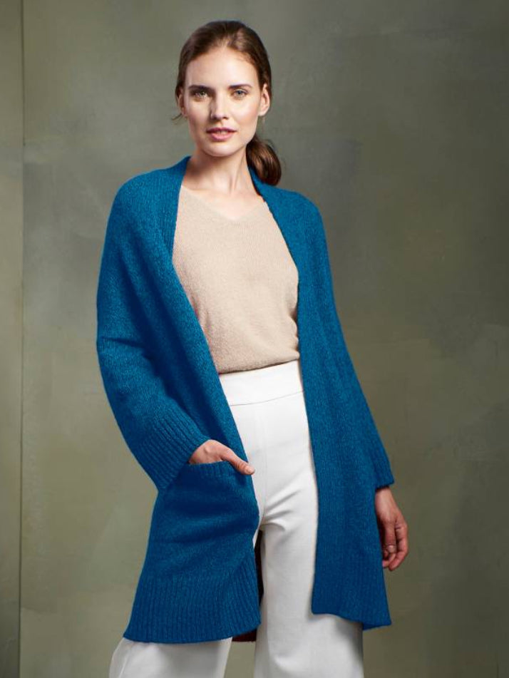 KUNA ‘Tila’ Baby Alpaca Long Cardigan - Mastard