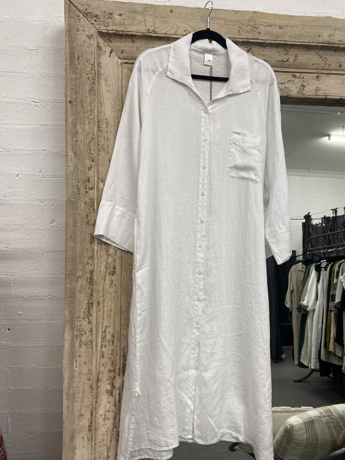 Montaigne 'Cezanne' Linen Shirt Dress/Coat - One Size Fits 8-16 - Various Colours