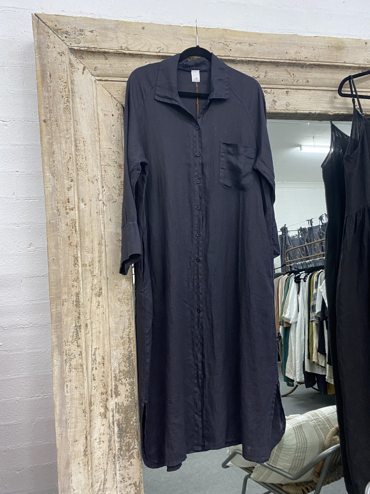 Montaigne 'Cezanne' Linen Shirt Dress/Coat - One Size Fits 8-16 - Various Colours