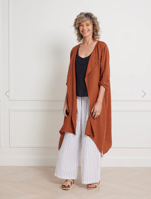 Montaigne ‘Remi’ Waterfall Italian Linen Jacket - Various Colours