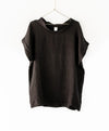 Montaigne European linen short sleeve top with semi cowl neck - Various Colours