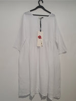 Montaigne 'Journee' Everyday Baggy Linen Dress - One Size Fits 10-18 - Various Colours