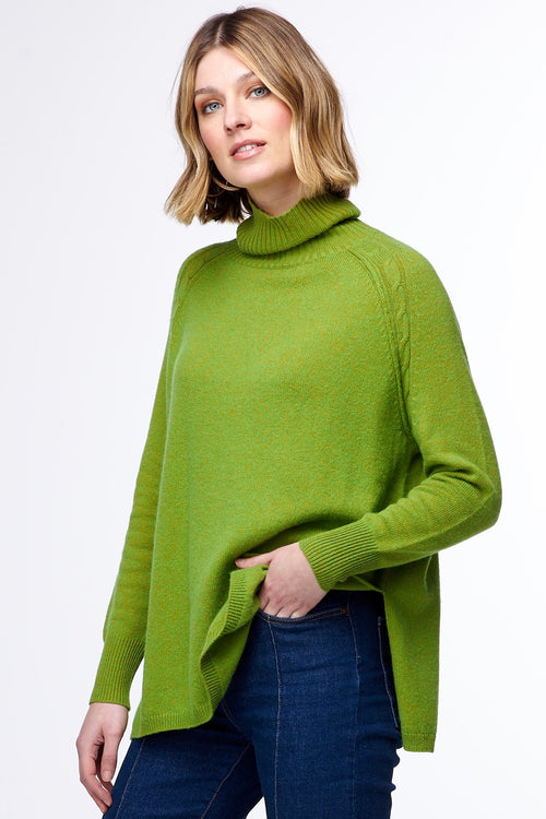 Zaket & Plover Cabletrim Roll Neck Jumper  - Various Colours