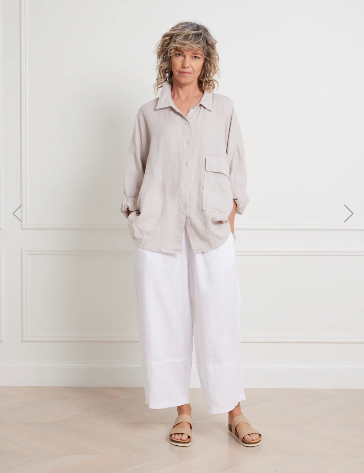 Montaigne - Inès - Italian Linen Tapered Pant