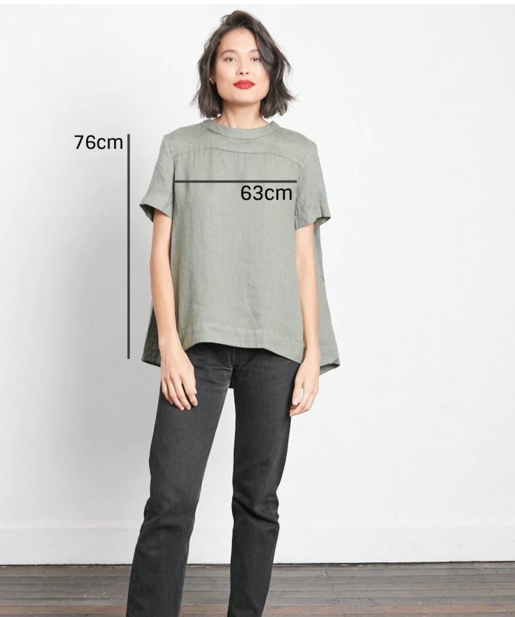 Montaigne ‘Adéline’ Linen Swing Top - LAST ONE - Rose