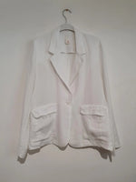 Montaigne ‘Saint-Cloud’ Relaxed Fit Linen Blazer With Raw Edge Pockets - Various Colours
