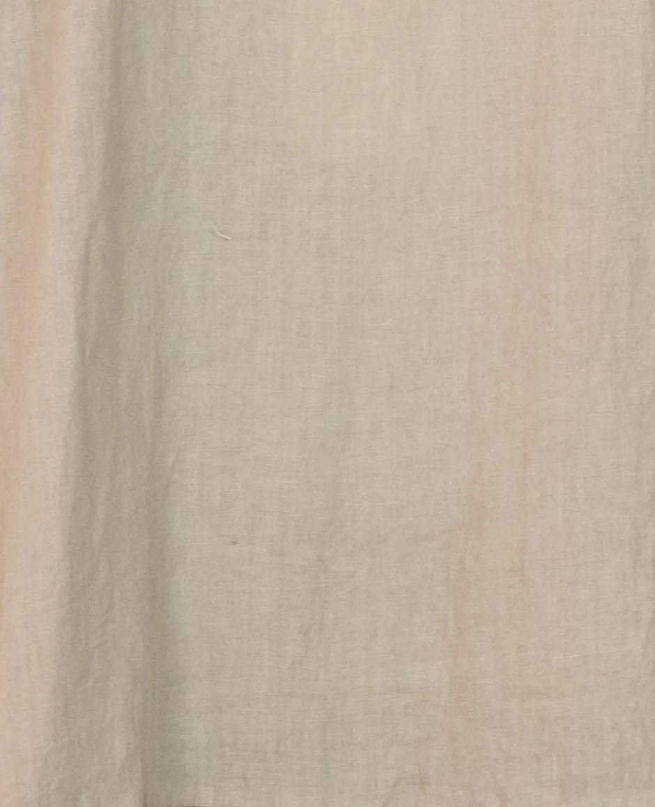 Montaigne ‘Lourdes’ Linen Singlet Dress Frayed Bottom Detail - LAST - WHITE