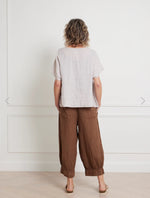 Montaigne Italian Linen ‘Desi’ Bloomer Pants With Back Pockets - Various Colours - 2 Sizes