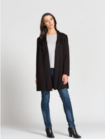 Optimum Long Coat With Tuck Detail - Chocolate - Size 8, 12, 14