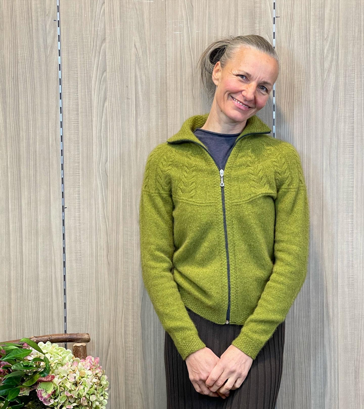 Possum Merino ‘Rangitoto’ Cable Zip Cardigan Jacket - Various Colours