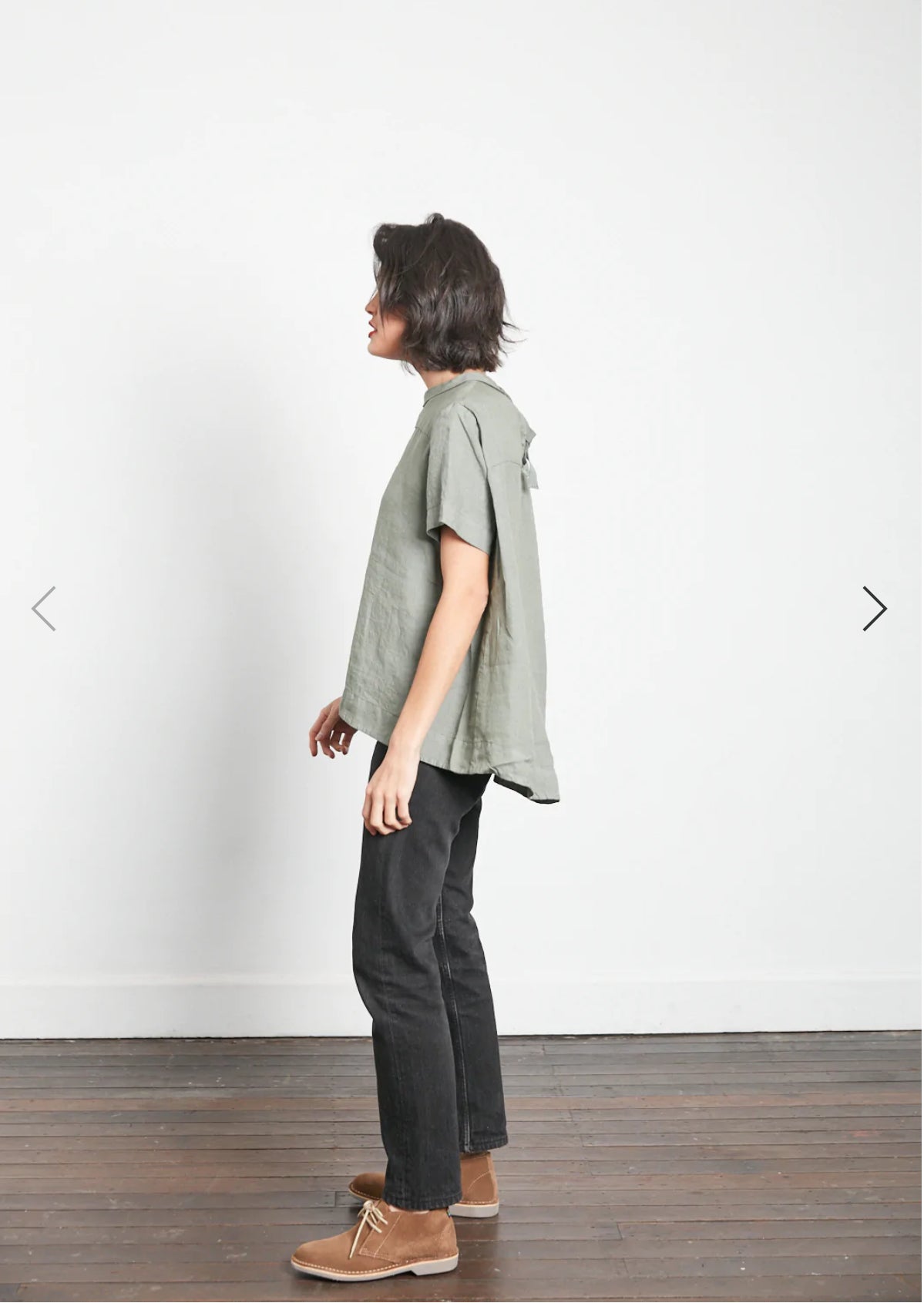 Montaigne ‘Adéline’ Linen Swing Top - LAST ONE - Rose