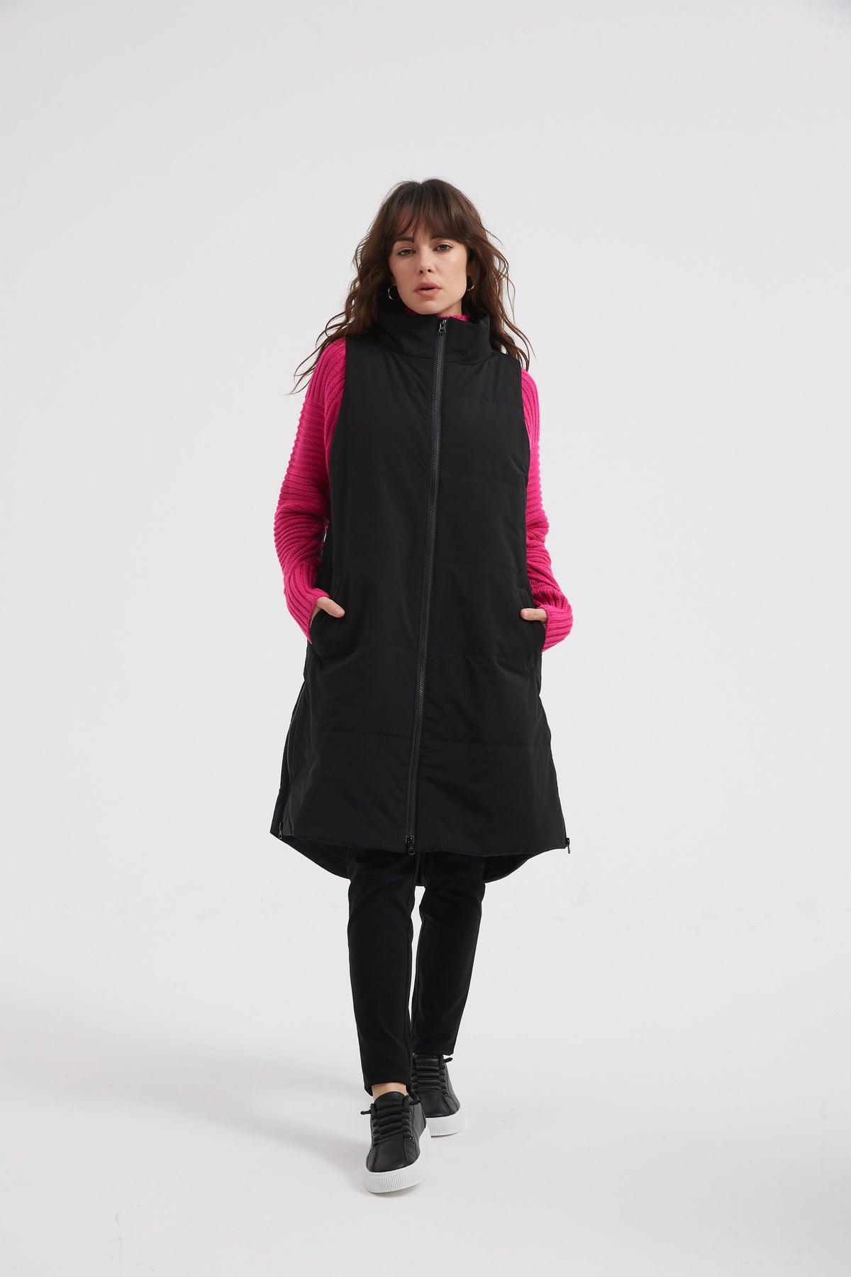 Tirelli Zip Hem Puffer Vest - Various Colours
