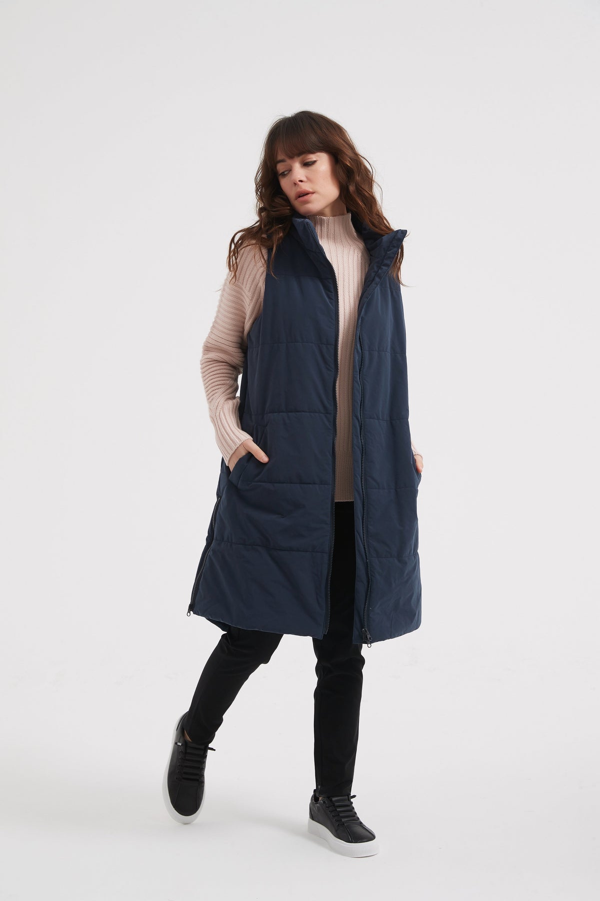 Tirelli Zip Hem Puffer Vest - Various Colours
