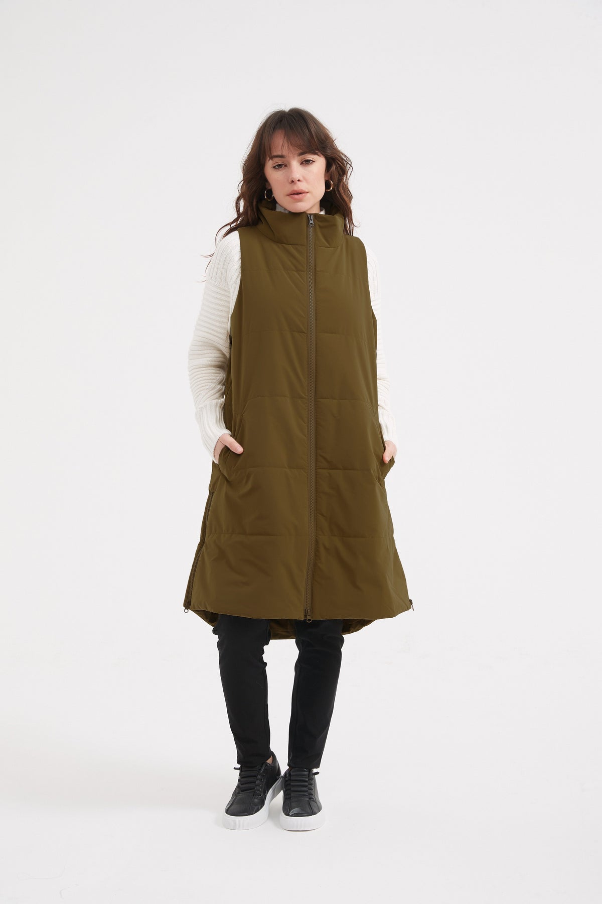 Tirelli Zip Hem Puffer Vest - Various Colours