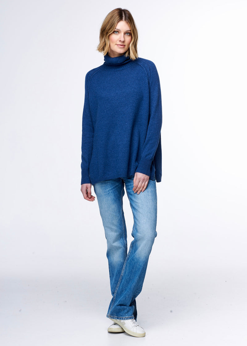 Zaket & Plover Cabletrim Roll Neck Jumper  - Various Colours