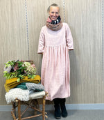 Ecolena 'Bec' Lithuanian Linen Dress -  Light Pink - LAST ONE - Size L