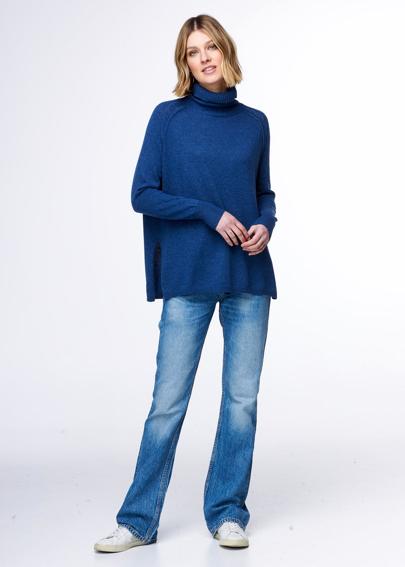 Zaket & Plover Cabletrim Roll Neck Jumper  - Various Colours