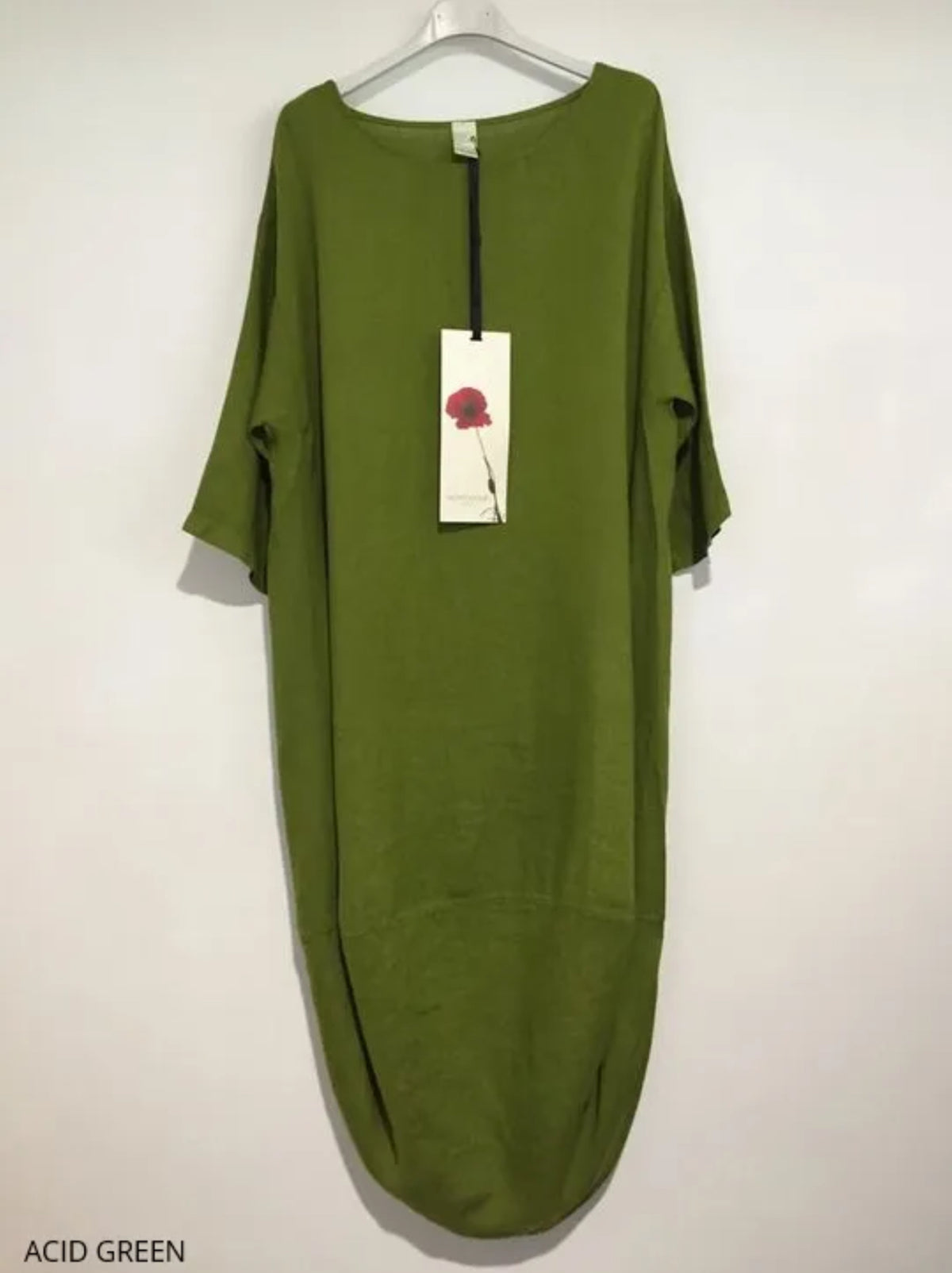 Montaigne Casual Scallop Hem Linen Dress - One Size Fits 8-18 - Various Colours