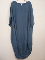 Montaigne Casual Scallop Hem Linen Dress - One Size Fits 8-18 - Various Colours