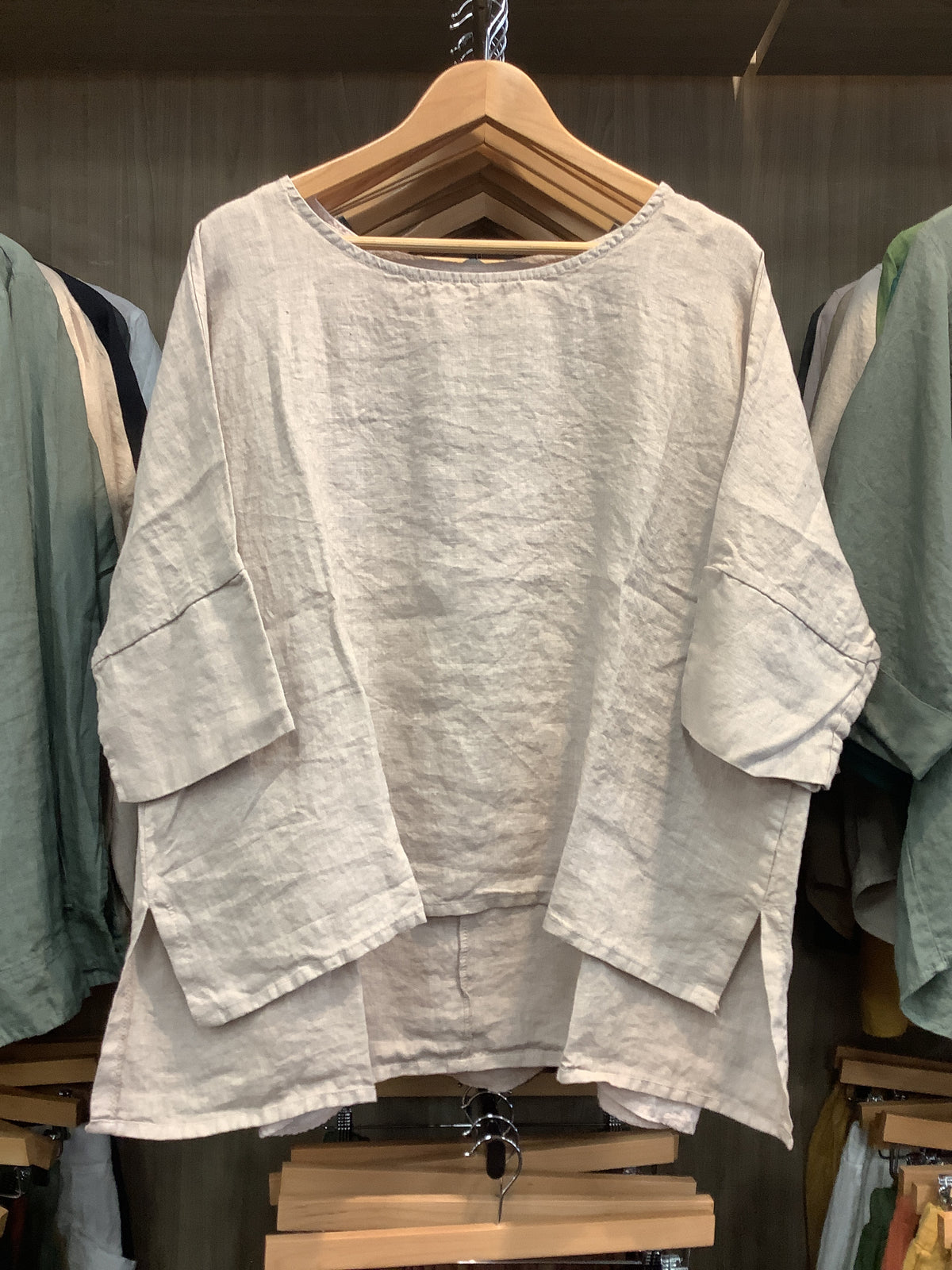Montaigne Artiste Hi-Lo Linen Top - One Size - Various colours