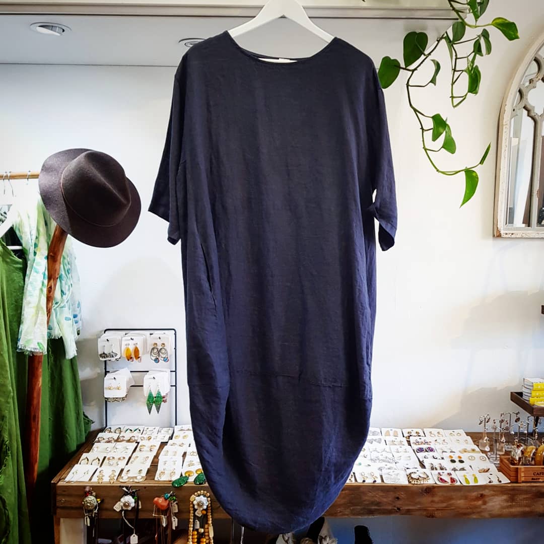 Montaigne Casual Scallop Hem Linen Dress - One Size Fits 8-18 - Various Colours