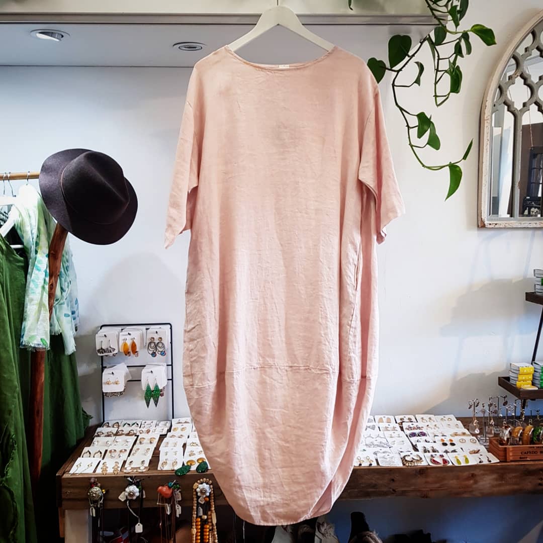 Montaigne Casual Scallop Hem Linen Dress - One Size Fits 8-18 - Various Colours