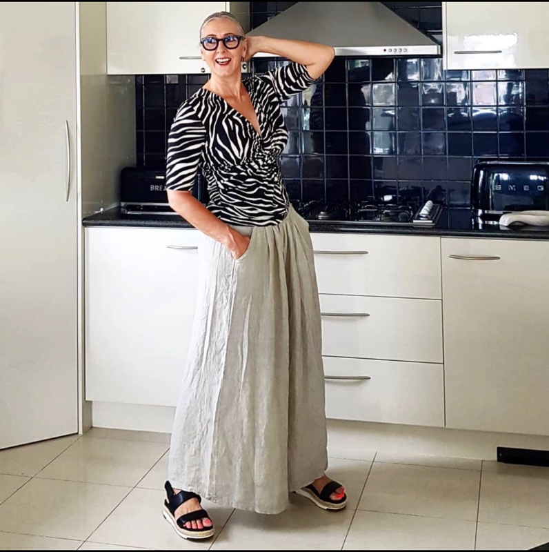 Montaigne Full Length Linen Palazzo Pants - One Size Fits 8-16 - Various Colours