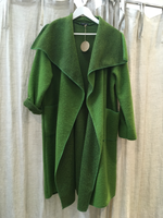 Ecolena Italian 80% Boiled Wool Long Coat - One Size Fits 10-18 - Various Colours