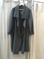 Ecolena Italian 80% Boiled Wool Long Coat - One Size Fits 10-18 - Various Colours